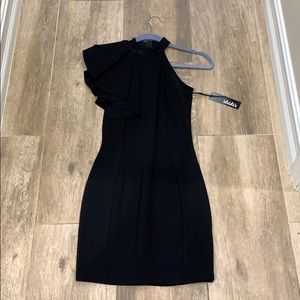 Black mini dress